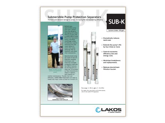sand filter brochure
